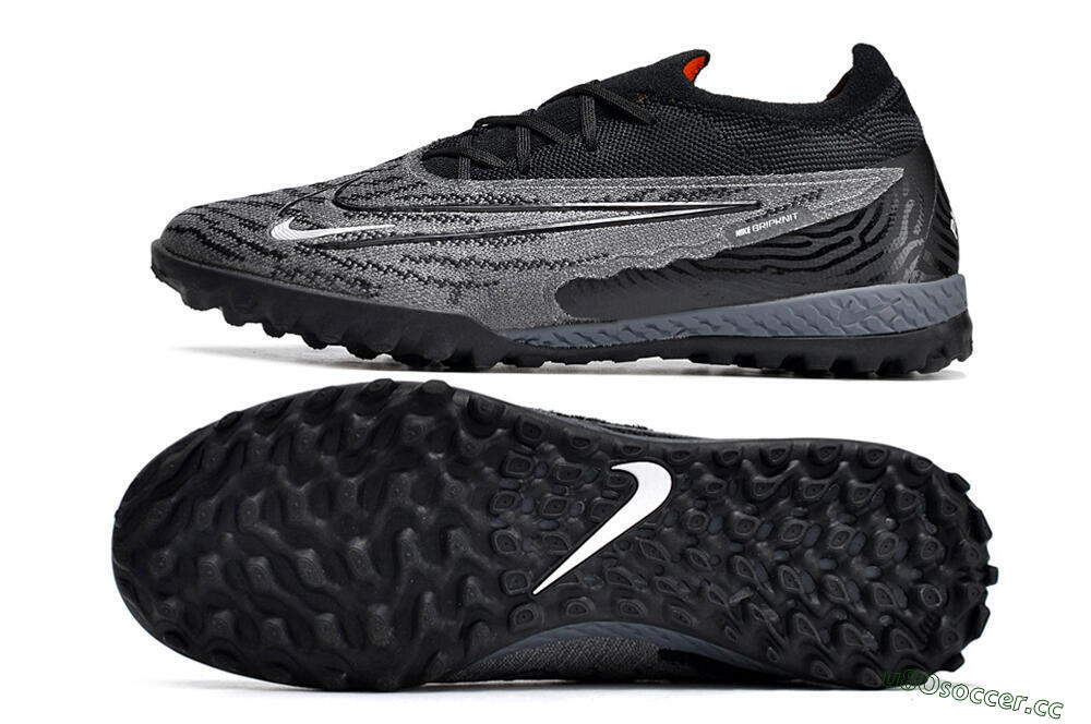 Unisex Nike Phantom GX Elite TF Artificial Turf Low-Tops Football Shoes - Black/Grey/White 1
