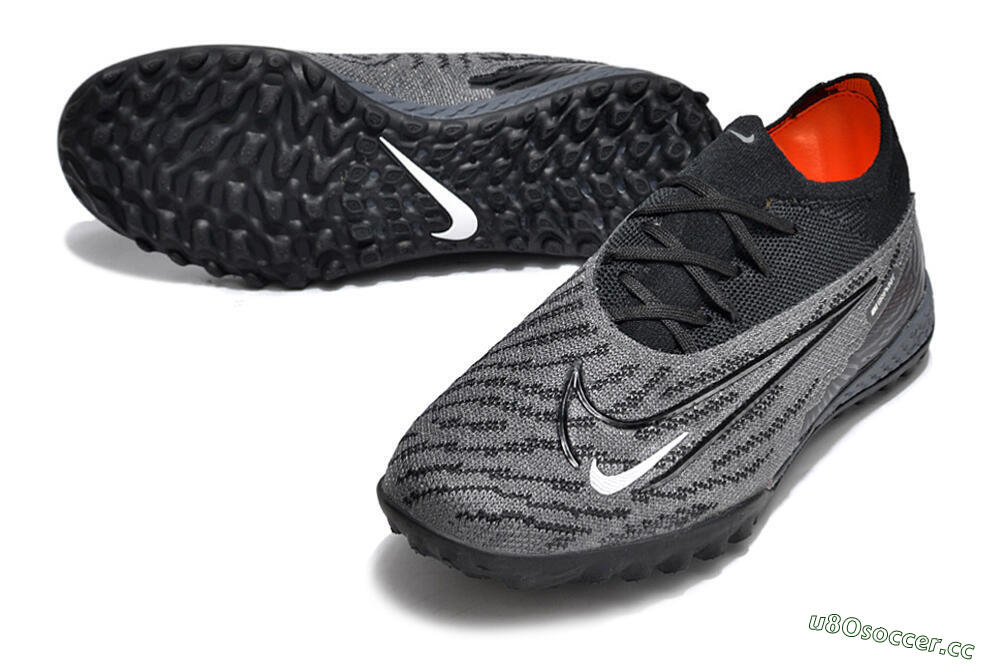 Unisex Nike Phantom GX Elite TF Artificial Turf Low-Tops Football Shoes - Black/Grey/White 3