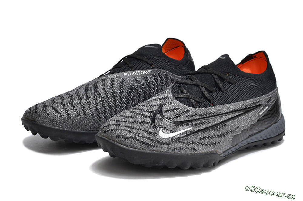 Unisex Nike Phantom GX Elite TF Artificial Turf Low-Tops Football Shoes - Black/Grey/White 5
