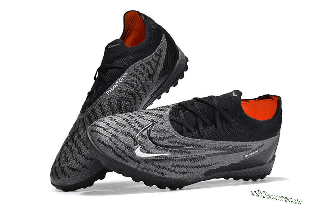Unisex Nike Phantom GX Elite TF Artificial Turf Low-Tops Football Shoes - Black/Grey/White 6