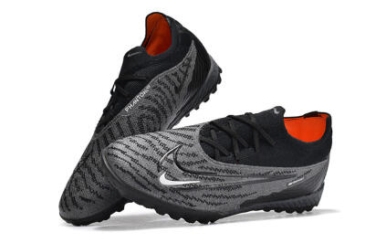 Unisex Nike Phantom GX Elite TF Artificial Turf Low-Tops Football Shoes - Black/Grey/White