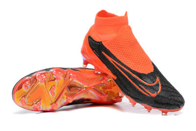 Men's Nike Phantom GX Elite FG Firm Ground High-Tops Football Boots - Orange/Black/Grey
