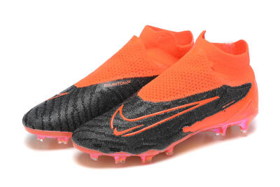 Men's Nike Phantom GX Elite FG Firm Ground High-Tops Football Boots - Orange/Black/Grey