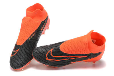Men's Nike Phantom GX Elite FG Firm Ground High-Tops Football Boots - Orange/Black/Grey