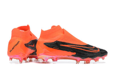 Men's Nike Phantom GX Elite FG Firm Ground High-Tops Football Boots - Orange/Black/Grey