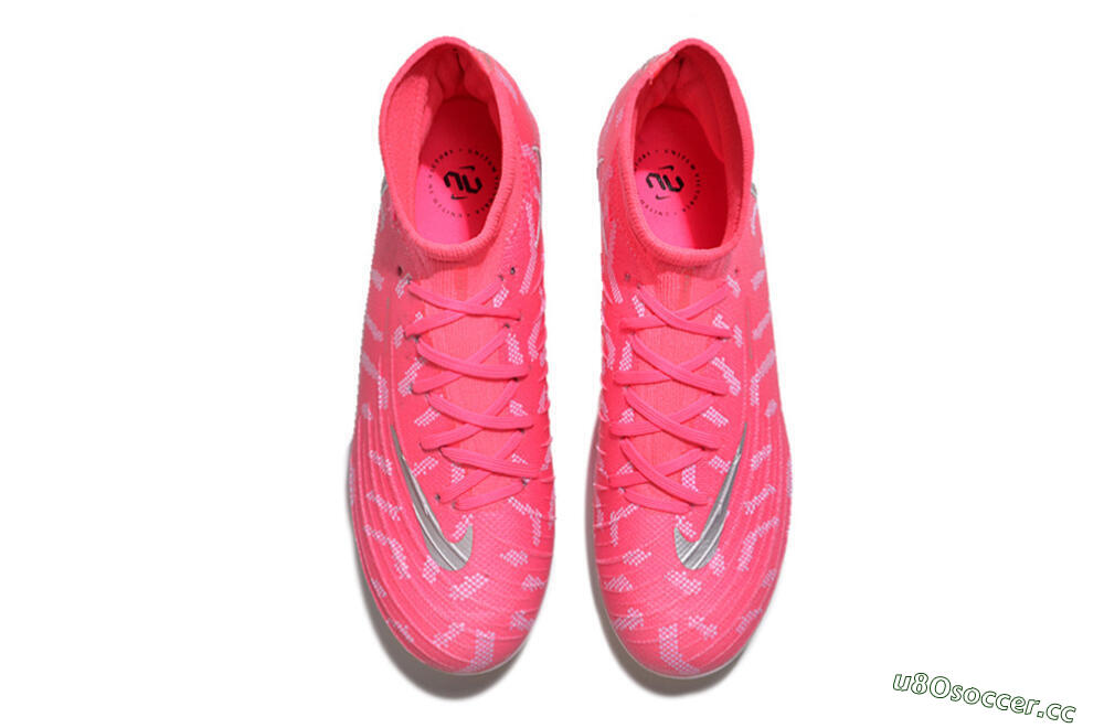 Men's Nike Phantom Luna Elite FG Firm Ground High-Tops Football Boots - Red/Silver/White 4