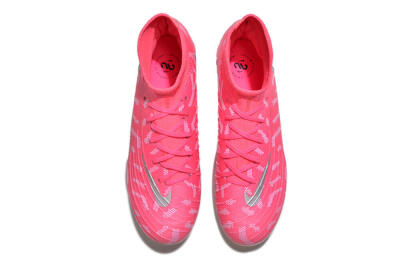 Men's Nike Phantom Luna Elite FG Firm Ground High-Tops Football Boots - Red/Silver/White