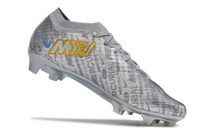 Unisex Nike Air Zoom Mercurial Vapor 15 Elite FG Firm Ground Low-Tops Football Boots - Silver/Gold