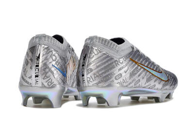 Unisex Nike Air Zoom Mercurial Vapor 15 Elite FG Firm Ground Low-Tops Football Boots - Silver/Gold