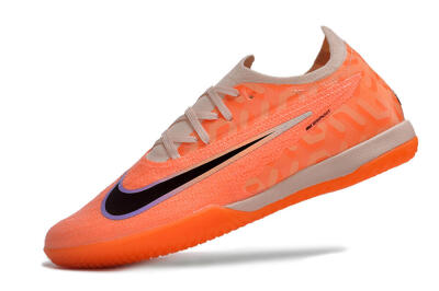 Men's Nike Phantom GX Elite IC Indoor & Futsal Low-Tops Football Shoes - Orange/Black/Purple