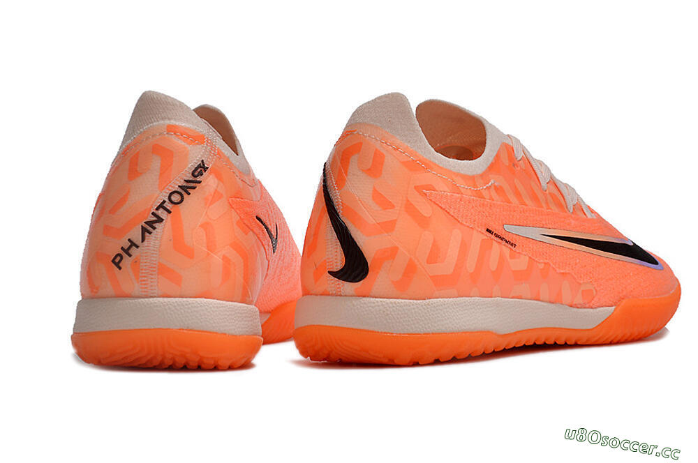Men's Nike Phantom GX Elite IC Indoor & Futsal Low-Tops Football Shoes - Orange/Black/Purple 6