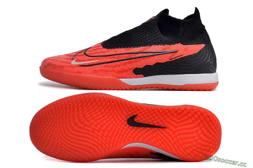 Men's Nike Phantom GX Elite DF Link IC Indoor & Futsal Low-Tops Football Shoes - Red/Black/White 1
