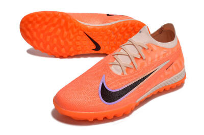 Men's Nike Phantom GX Elite TF Artificial Turf Low-Tops Football Shoes - Orange/Black/Purple