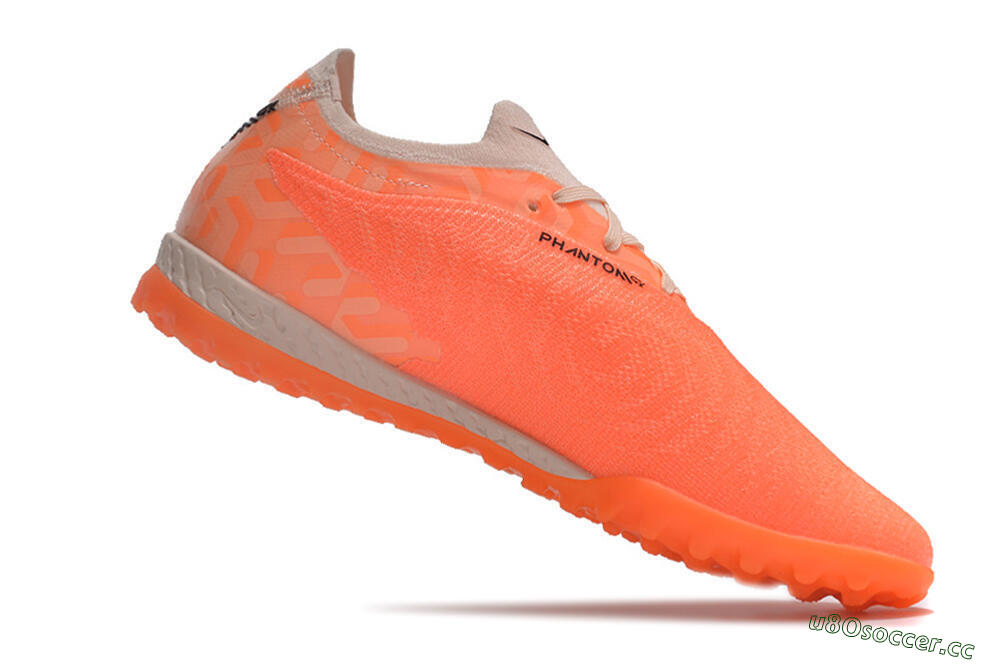 Men's Nike Phantom GX Elite TF Artificial Turf Low-Tops Football Shoes - Orange/Black/Purple 4