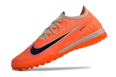 Men's Nike Phantom GX Elite TF Artificial Turf Low-Tops Football Shoes - Orange/Black/Purple