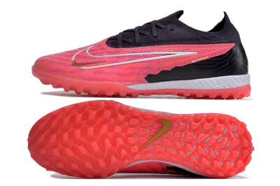 Men's Nike Phantom GX Elite TF Artificial Turf Low-Tops Football Shoes - Pink/White/Black