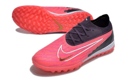 Men's Nike Phantom GX Elite TF Artificial Turf Low-Tops Football Shoes - Pink/White/Black