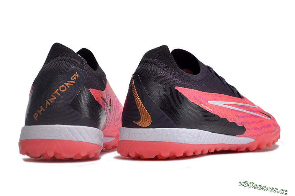 Men's Nike Phantom GX Elite TF Artificial Turf Low-Tops Football Shoes - Pink/White/Black 6
