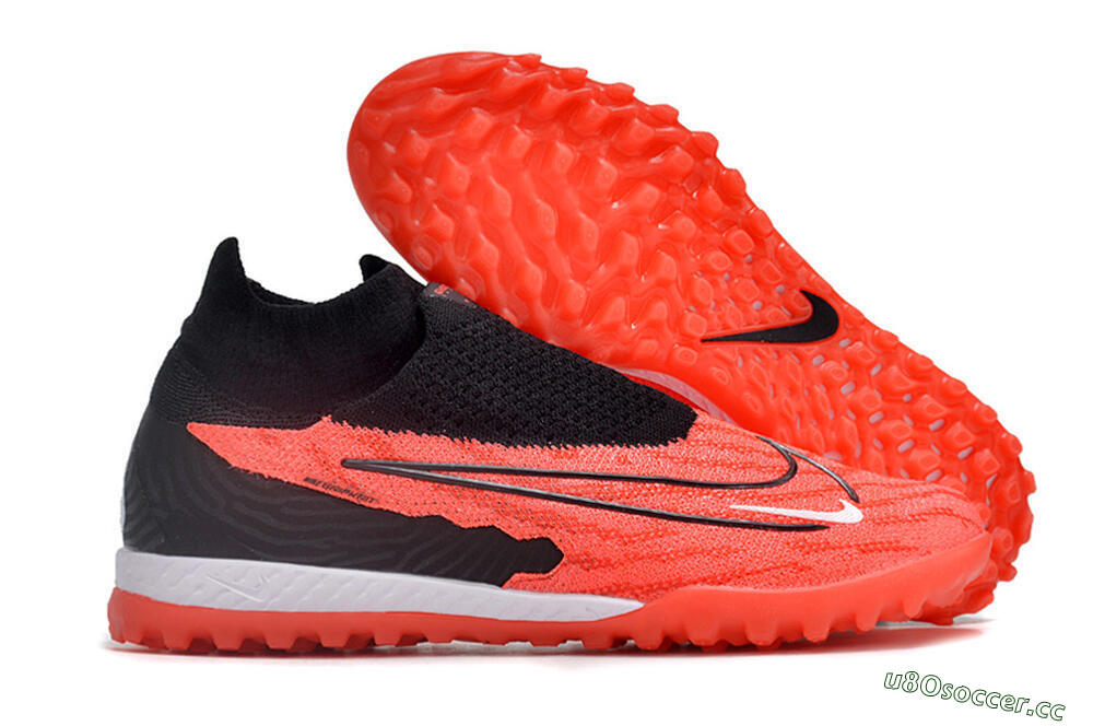 Men's Nike Phantom GX Elite DF Link TF Artificial Turf High-Tops Football Shoes - Red/Black/White 2