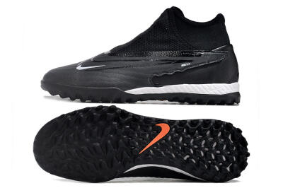 Men's Nike Phantom GX Elite DF Link TF Artificial Turf High-Tops Football Shoes - Black/Grey/White