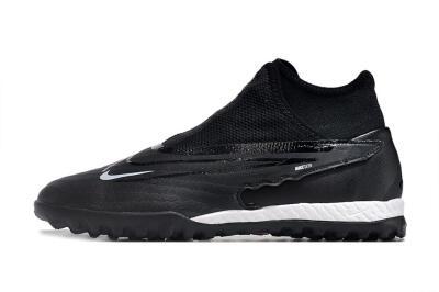 Men's Nike Phantom GX Elite DF Link TF Artificial Turf High-Tops Football Shoes - Black/Grey/White