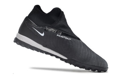 Men's Nike Phantom GX Elite DF Link TF Artificial Turf High-Tops Football Shoes - Black/Grey/White