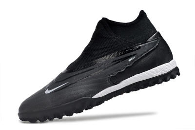 Men's Nike Phantom GX Elite DF Link TF Artificial Turf High-Tops Football Shoes - Black/Grey/White