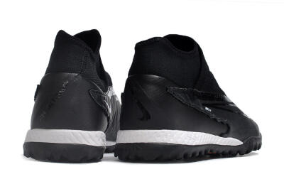 Men's Nike Phantom GX Elite DF Link TF Artificial Turf High-Tops Football Shoes - Black/Grey/White