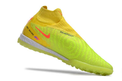 Men's Nike Phantom GX Elite DF Link TF Artificial Turf High-Tops Football Shoes - Yellow/Black/Red