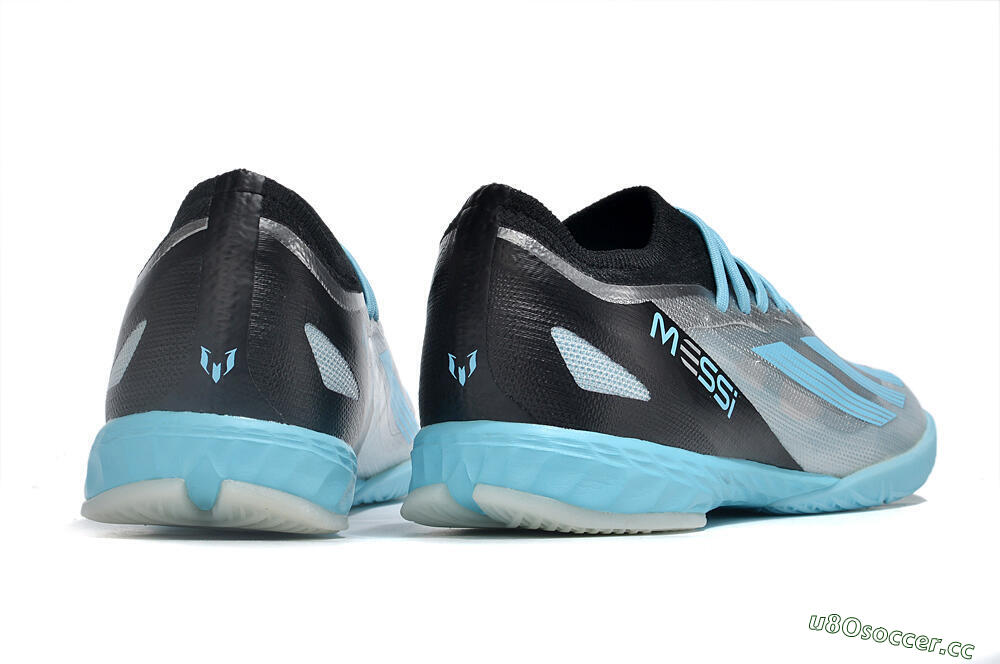Men's Adidas X Crazyfast.1 IC Indoor & Futsal Low-Tops Football Shoes - Silver/Blue/Black 6