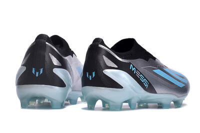 Men's Adidas X Crazyfast+ FG Firm Ground Low-Tops Football Boots - Silver/Blue/Black
