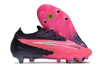 Men's Nike Phantom GX Elite Link Pro SG Soft Ground Low-Tops Football Boots - Pink/White/Black