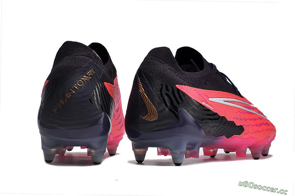 Men's Nike Phantom GX Elite Link Pro SG Soft Ground Low-Tops Football Boots - Pink/White/Black 6