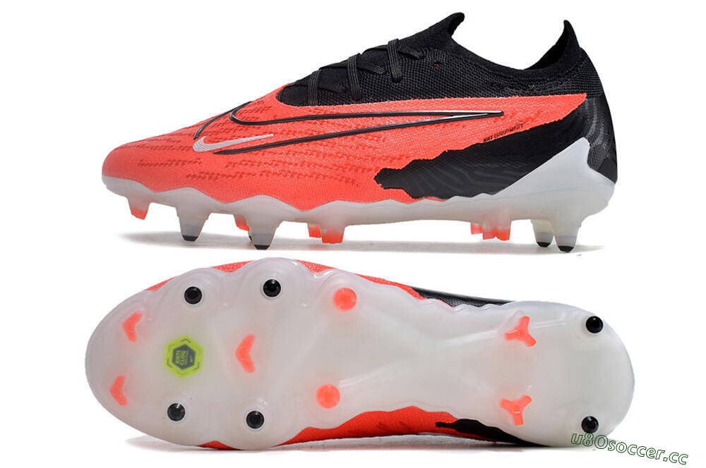 Men's Nike Phantom GX Elite Link Pro SG Soft Ground Low-Tops Football Boots - Red/White/Black 1