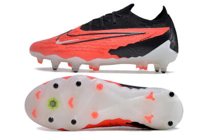 Men's Nike Phantom GX Elite Link Pro SG Soft Ground Low-Tops Football Boots - Red/White/Black