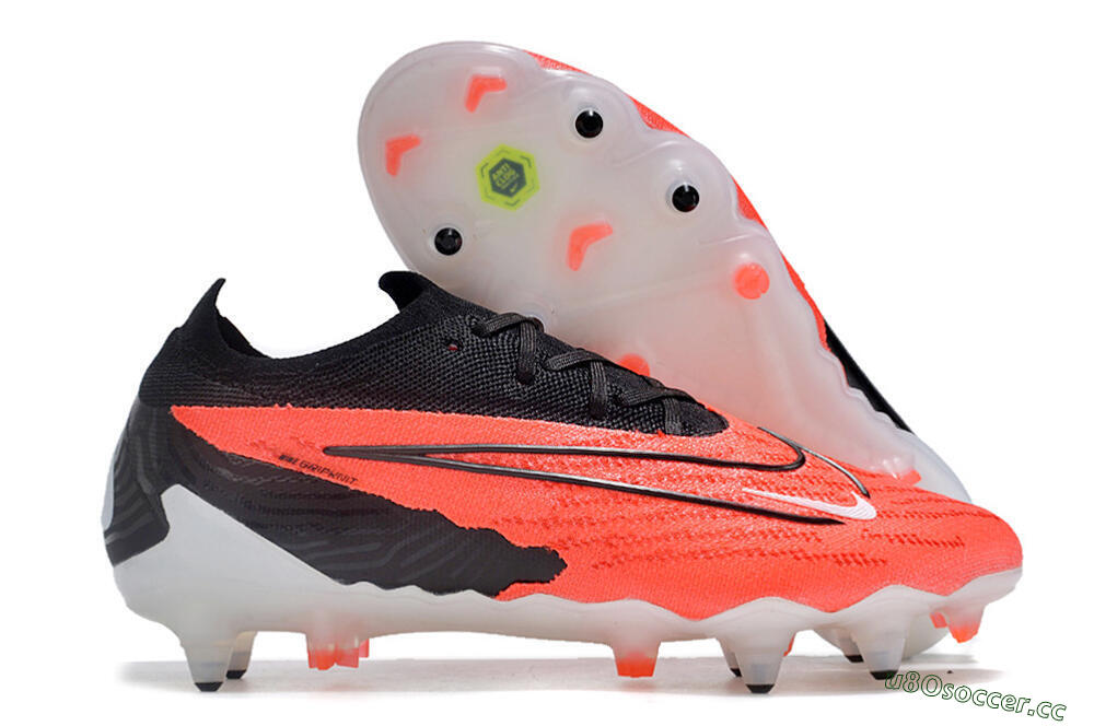 Men's Nike Phantom GX Elite Link Pro SG Soft Ground Low-Tops Football Boots - Red/White/Black 2