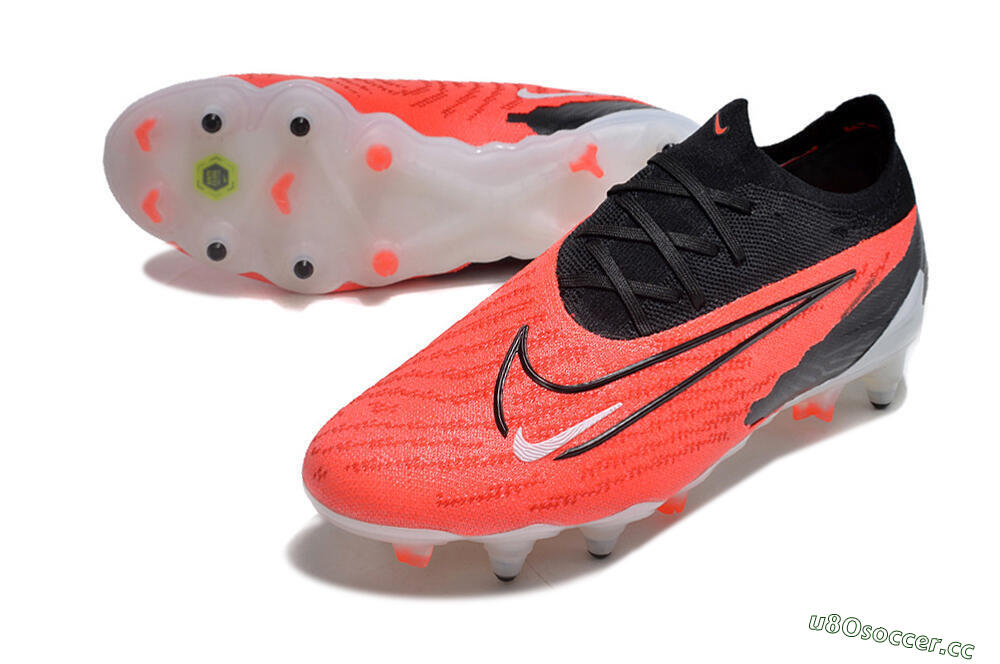 Men's Nike Phantom GX Elite Link Pro SG Soft Ground Low-Tops Football Boots - Red/White/Black 3