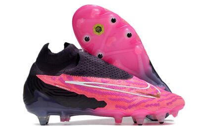 Men's Nike Phantom GX Elite Link Pro SG Soft Ground High-Tops Football Boots - Pink/White/Black