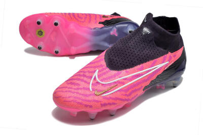 Men's Nike Phantom GX Elite Link Pro SG Soft Ground High-Tops Football Boots - Pink/White/Black