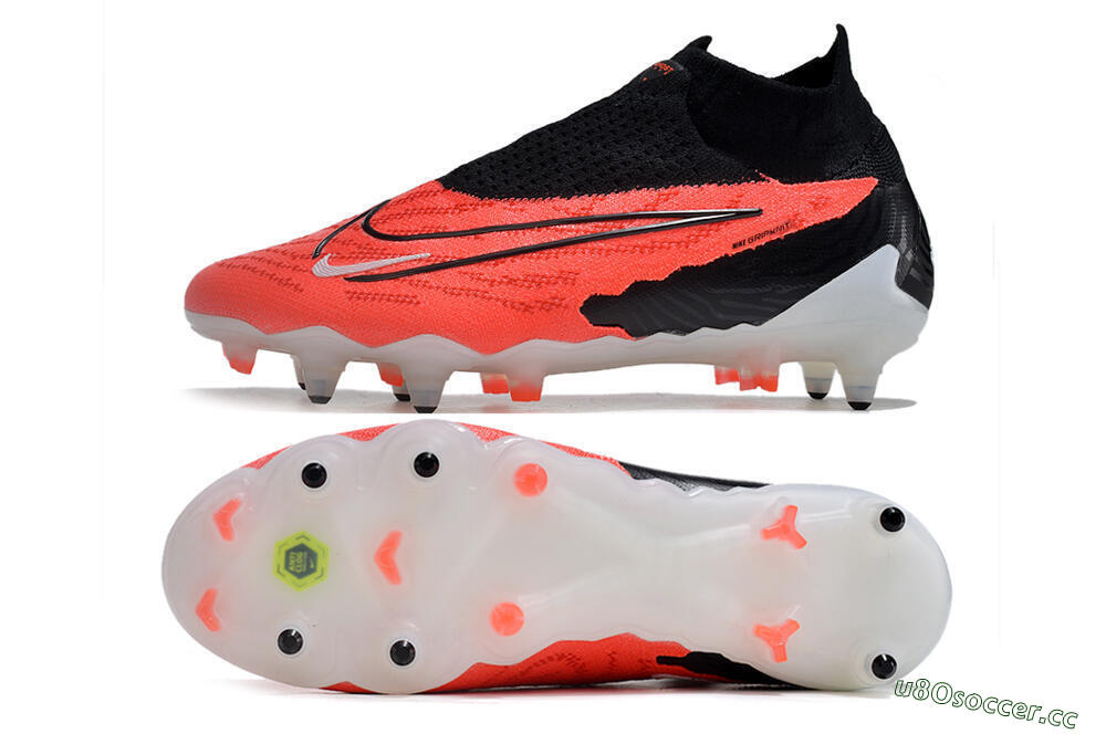 Men's Nike Phantom GX Elite DF Link SG Soft Ground High-Tops Football Boots - Red/White/Black 1