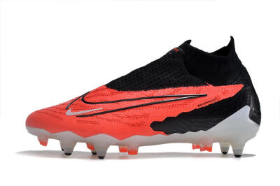 Men's Nike Phantom GX Elite DF Link SG Soft Ground High-Tops Football Boots - Red/White/Black