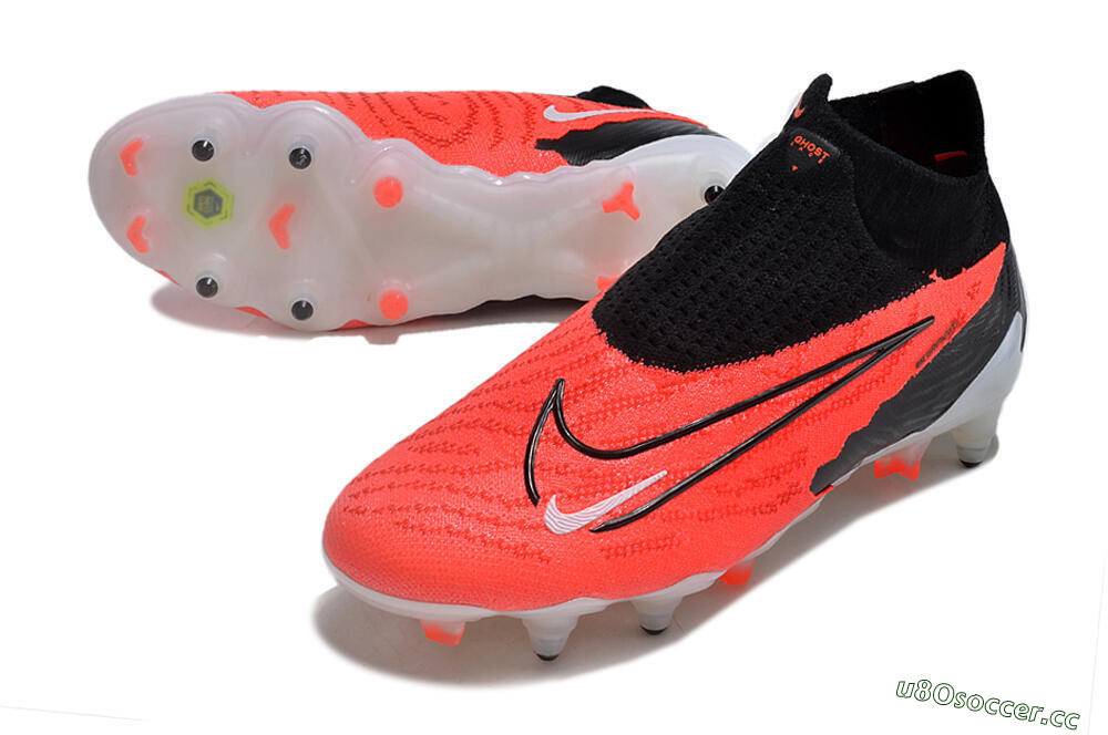 Men's Nike Phantom GX Elite DF Link SG Soft Ground High-Tops Football Boots - Red/White/Black 3