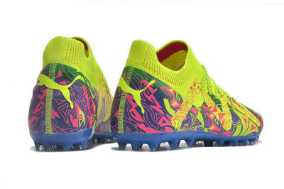 Men's Puma Future Ultimate MG Multi Ground Low-Tops Football Boots - Yellow/Pink/Blue