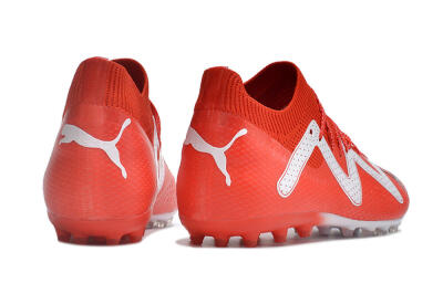 Men's Puma Future Ultimate MG Multi Ground Low-Tops Football Boots - Red/White/Black