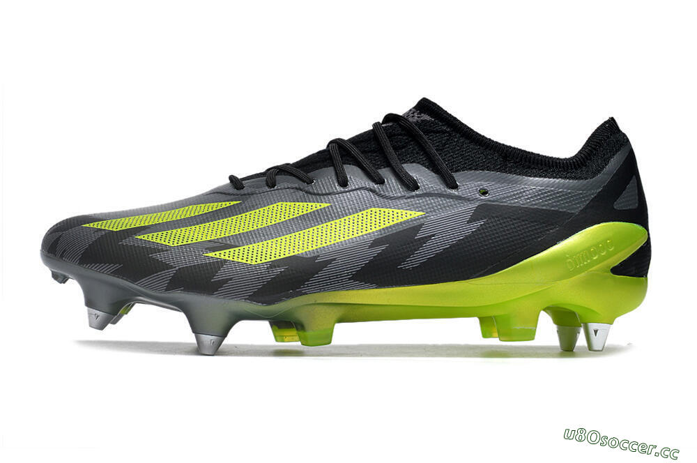 Men's Adidas X Speedportal.1 SG Soft Ground Low-Tops Football Boots - Grey/Black/Yellow 0