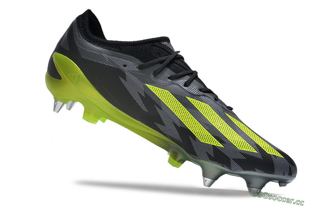 Men's Adidas X Speedportal.1 SG Soft Ground Low-Tops Football Boots - Grey/Black/Yellow 4