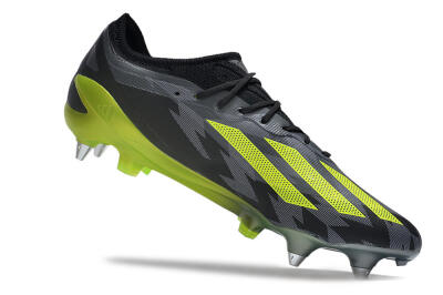 Men's Adidas X Speedportal.1 SG Soft Ground Low-Tops Football Boots - Grey/Black/Yellow
