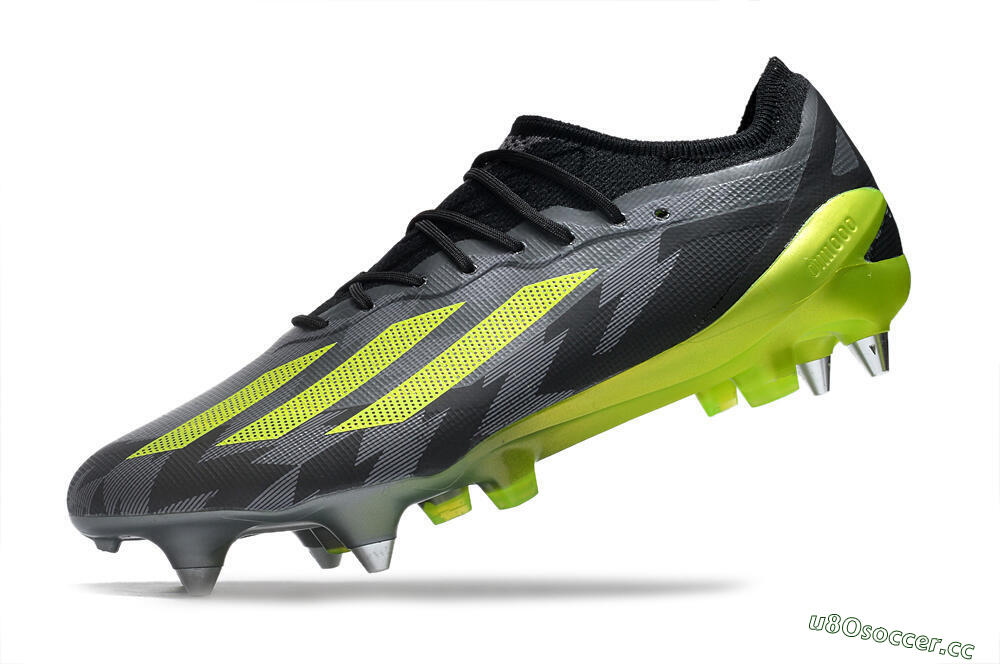 Men's Adidas X Speedportal.1 SG Soft Ground Low-Tops Football Boots - Grey/Black/Yellow 5