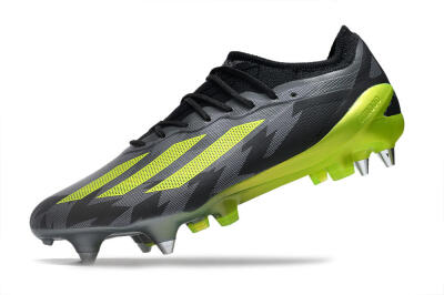 Men's Adidas X Speedportal.1 SG Soft Ground Low-Tops Football Boots - Grey/Black/Yellow