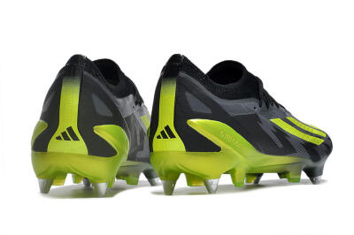 Men's Adidas X Speedportal.1 SG Soft Ground Low-Tops Football Boots - Grey/Black/Yellow
